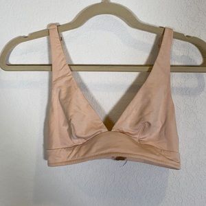 The All-Day Plunge Bralette: Toasted Almond - XS